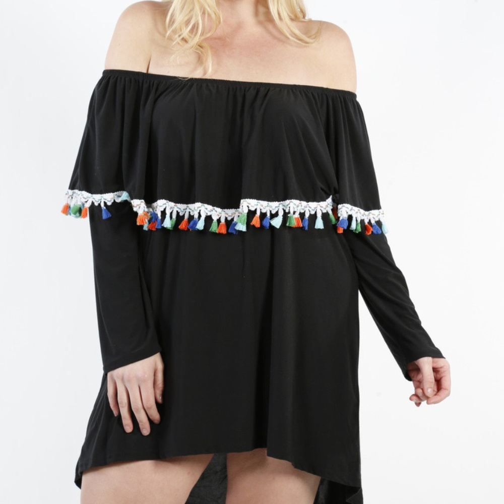 TOP TASSE TUNIC TOP - Picture 2 of 4